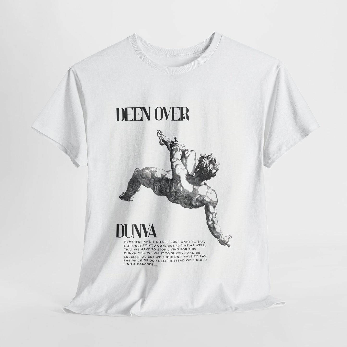 Deen Over Dunya – Dropout Angel Tee