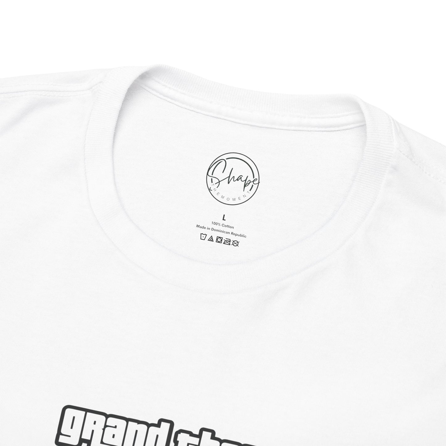 "Grand Theft Identity" Statement Tee – Free Palestine Graphic T-Shirt