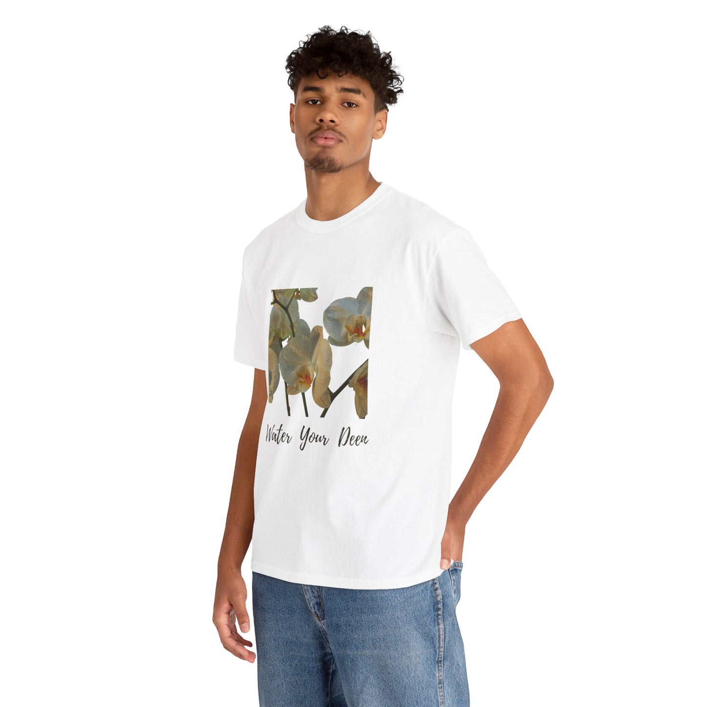 Water Your Deen– Floral Tee for the Soul